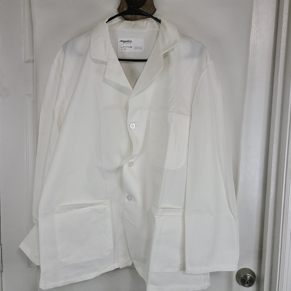 Angelica Lab Coat / Hospital Jacket, Size: 44R Color: White - Picture 2 of 14